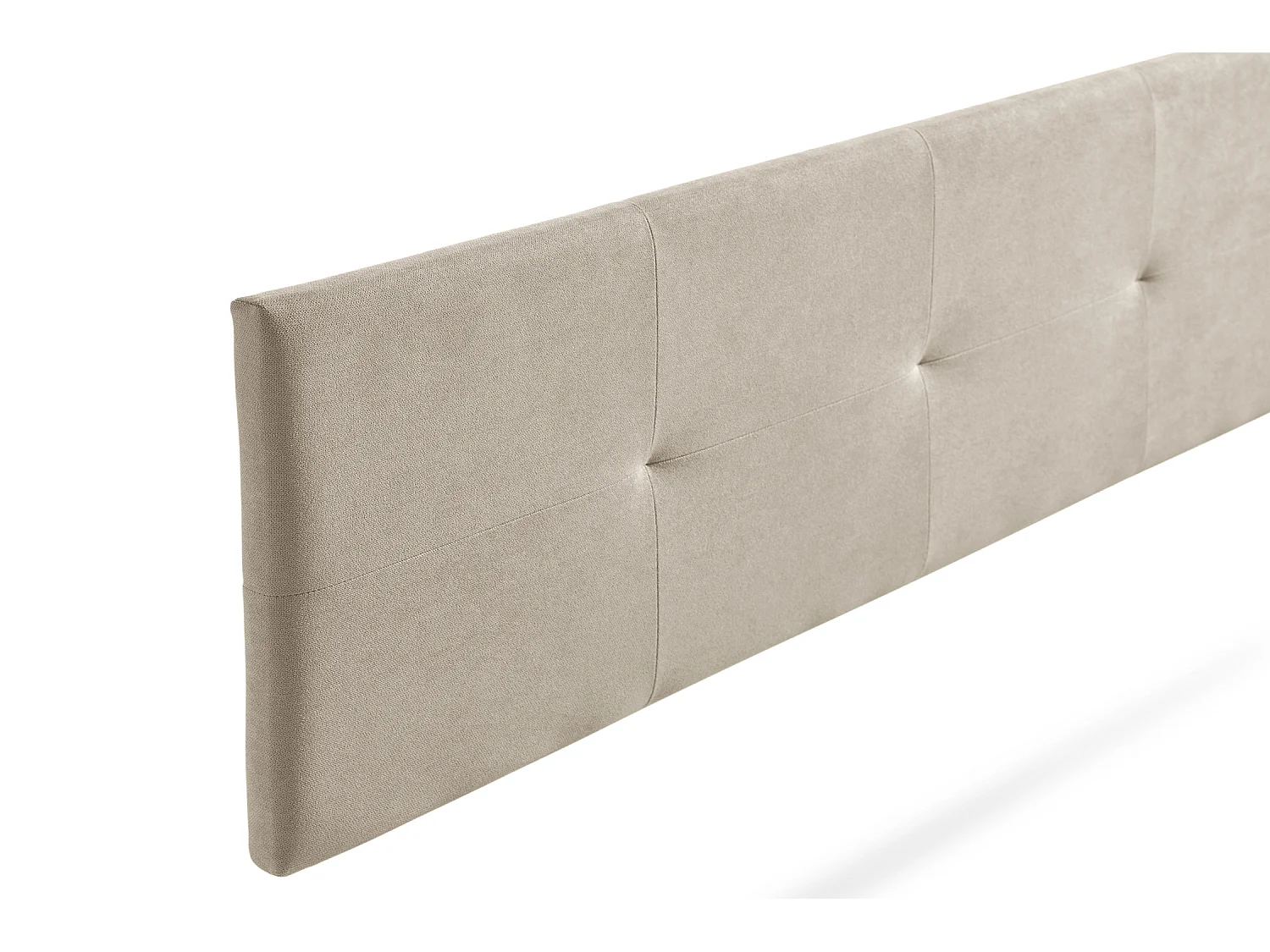 Tête de Lit Tapisée ALTEA Aqualine 145x50x5 cm - Beige Toast - Moonia