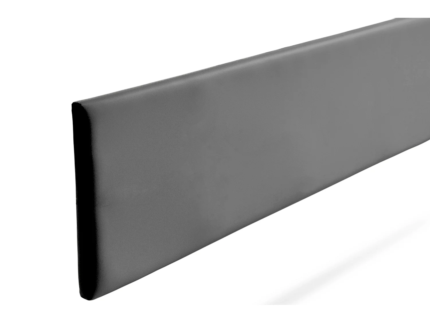 Hoofddeel Bekleed NOVA Kunstleer 115x50x5 cm - Donkergrijs - Moonia