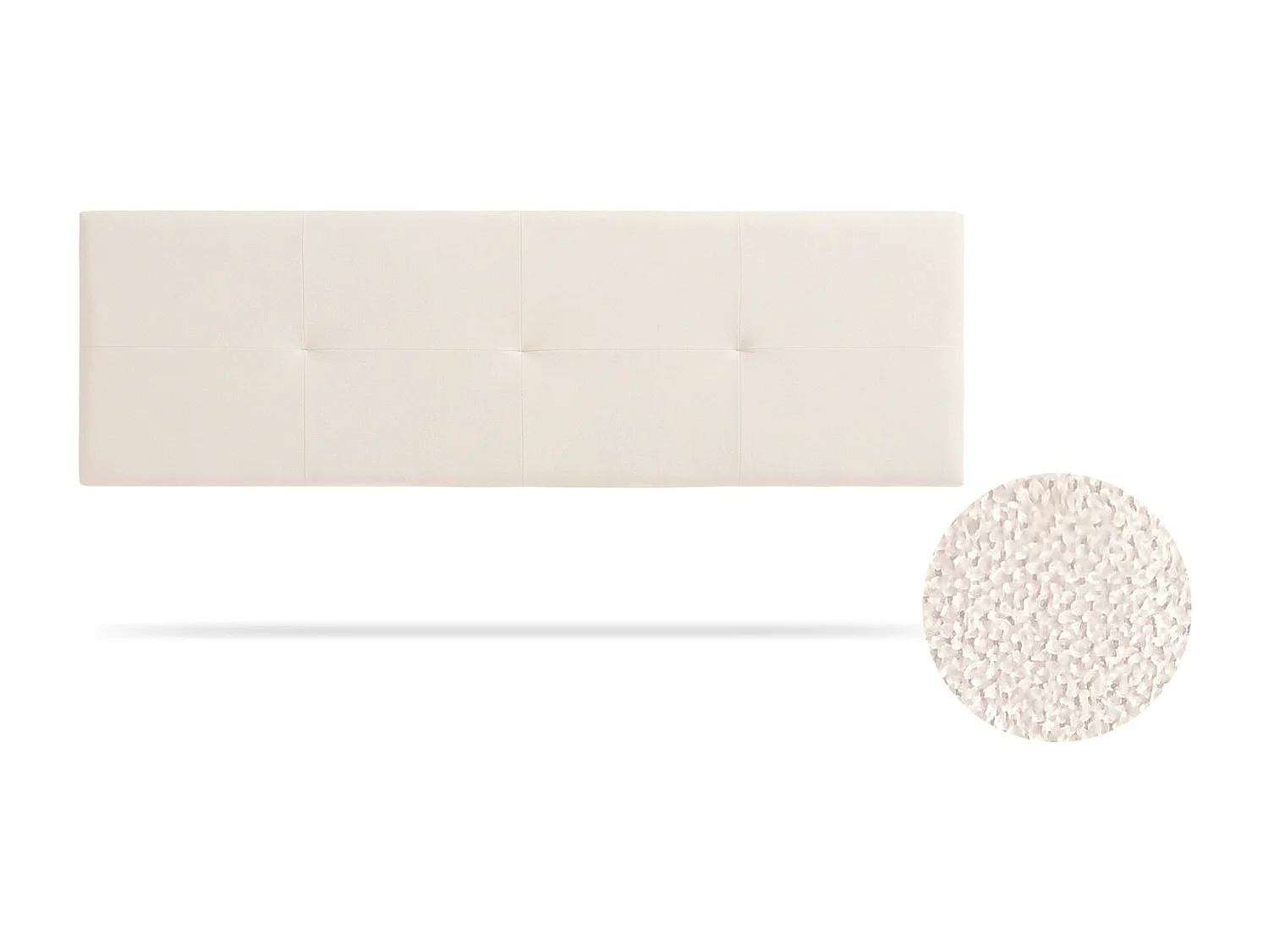 Tête de Lit Tapisée ALTEA Aqualine 90x50x5 cm - Beige - Moonia