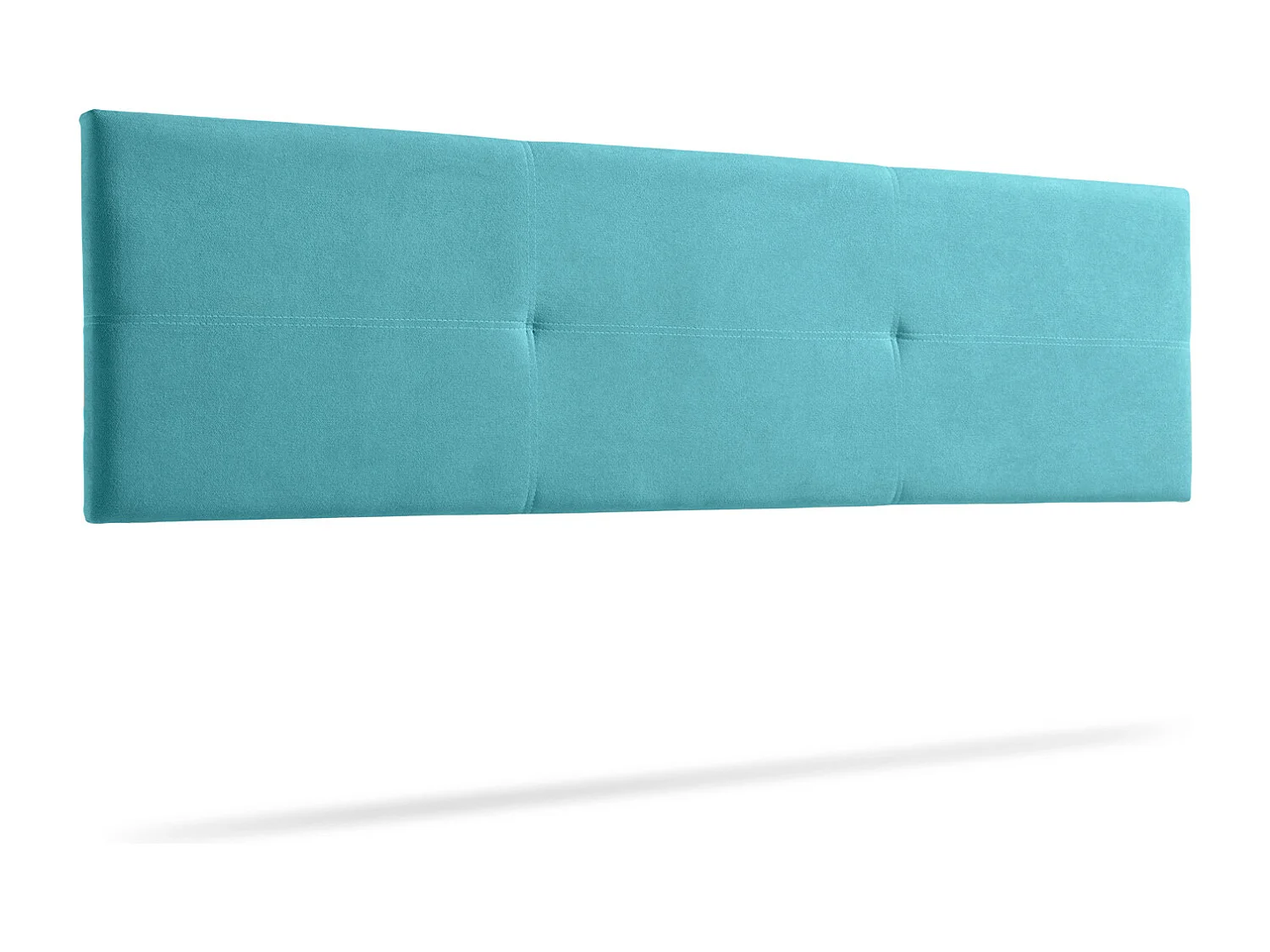 Tête de Lit Tapisée ALMA Aqualine 100x50x5 cm - Turquoise - Moonia