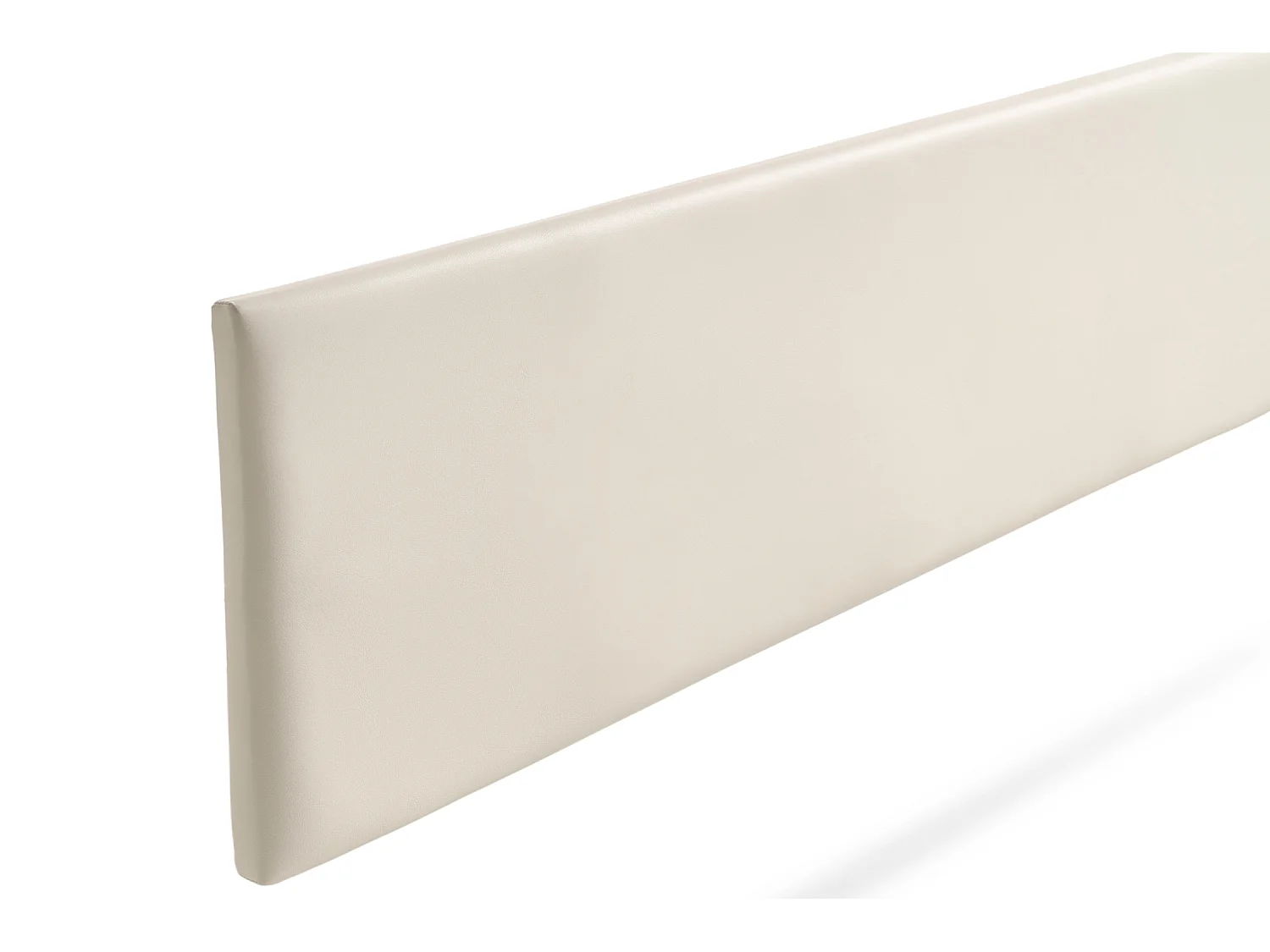 Tête de Lit Tapisée NOVA Simili cuir 90x50x5 cm - Blanc Cassé - Moonia