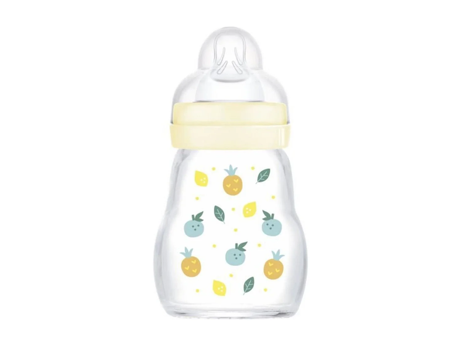 Biberon verre +0 m Hérisson Blanc 170 ml