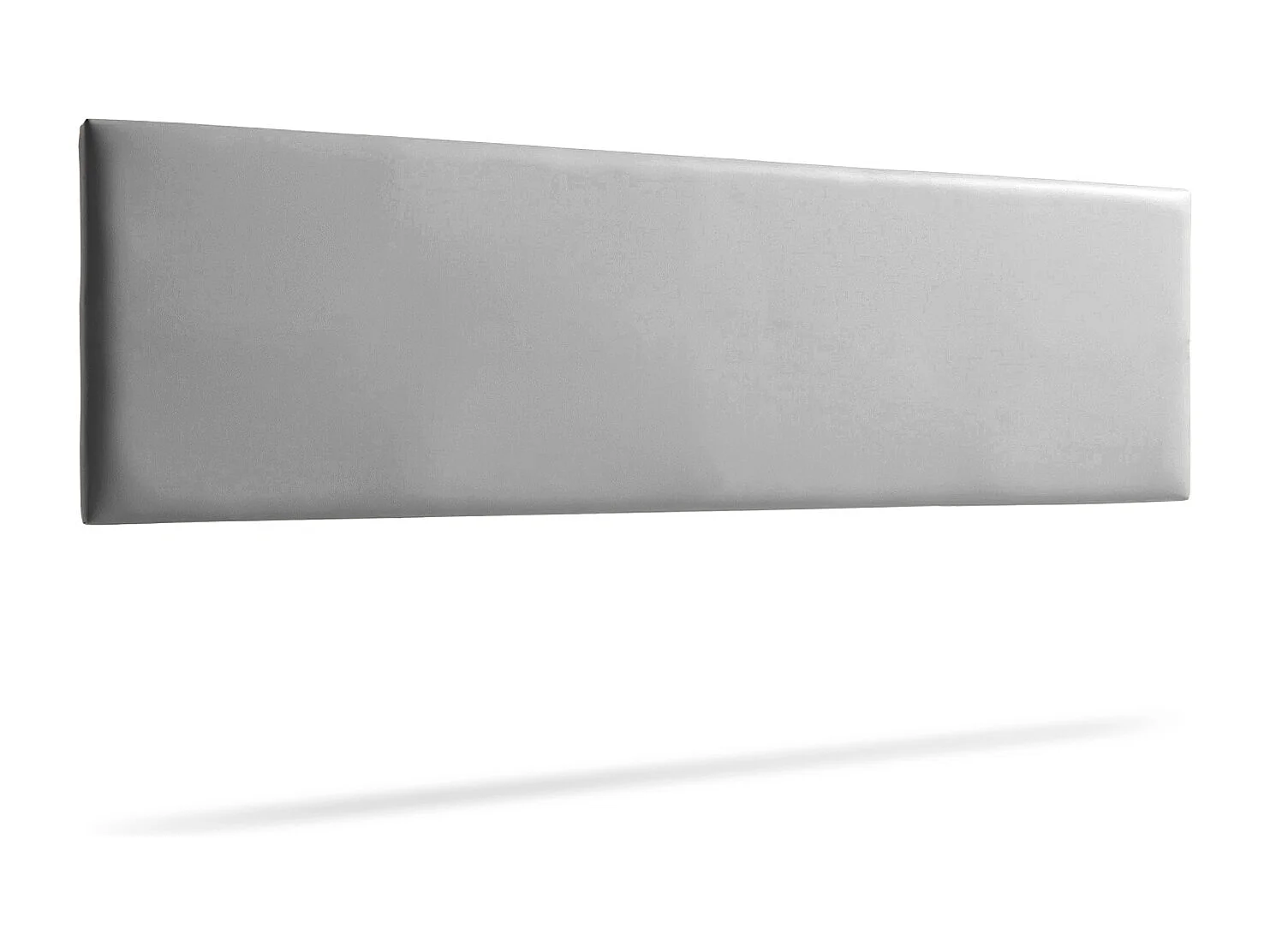 Cabecero Tapizado NOVA Polipiel 145x50x5 cm - PLATEADO - Moonia