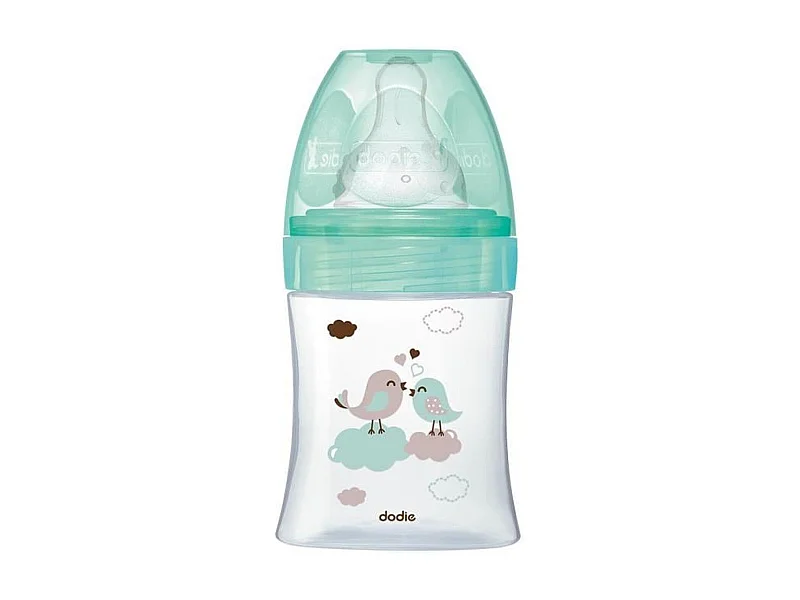 Biberon Initiation+ verre 150 ml- Vert oiseaux