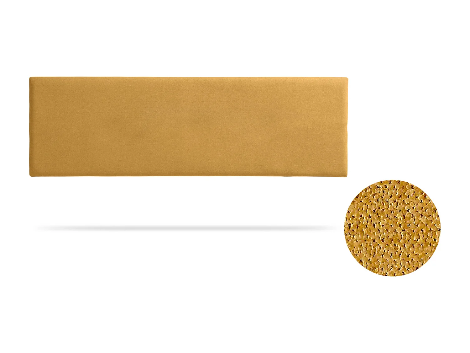 Tête de Lit Tapisée NOVA Aqualine 115x50x5 cm - Moutarde - Moonia