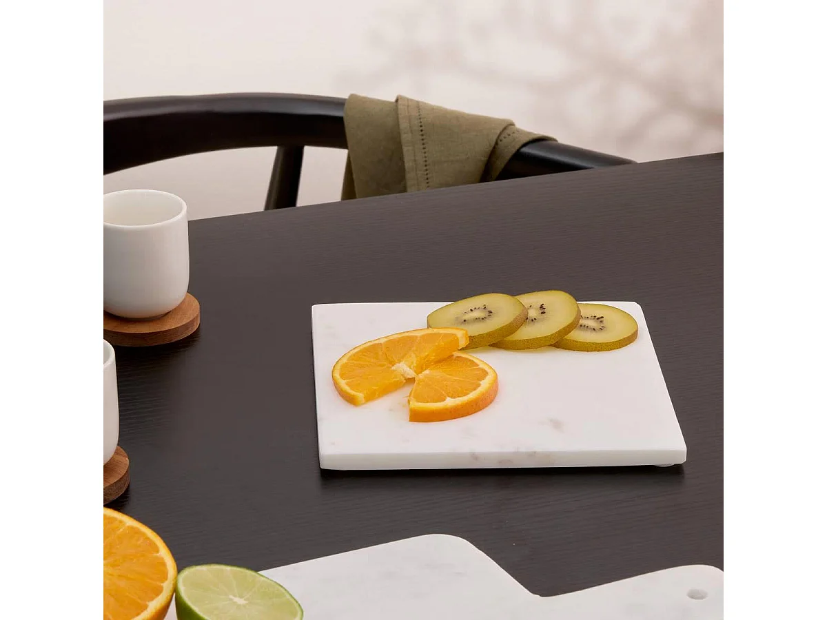 Dessous de Plat en Marbre "Morris" 19cm Blanc