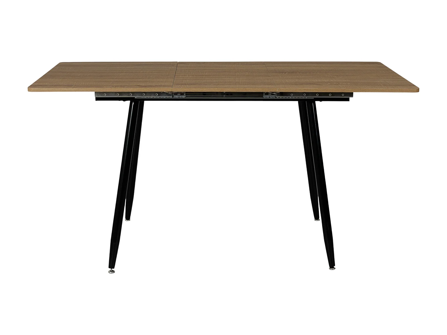 Table Extensible 110 150cm Marron, Noir