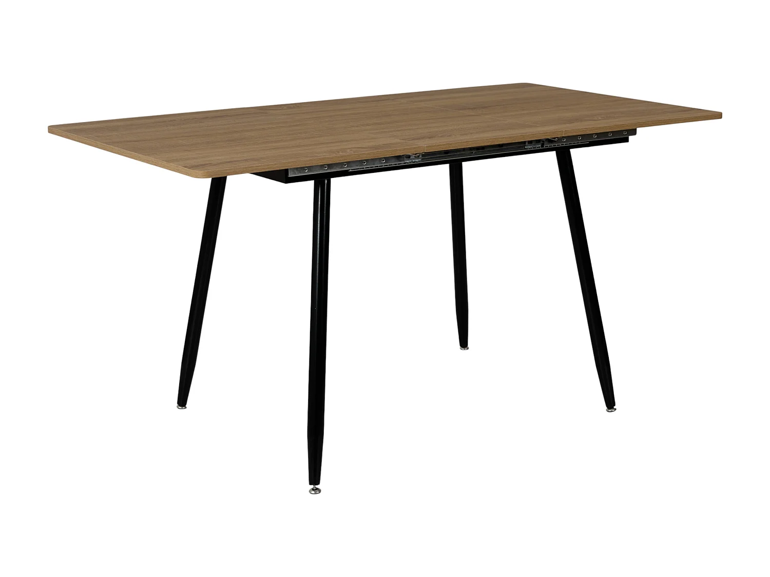 Table Extensible 110 150cm Marron, Noir