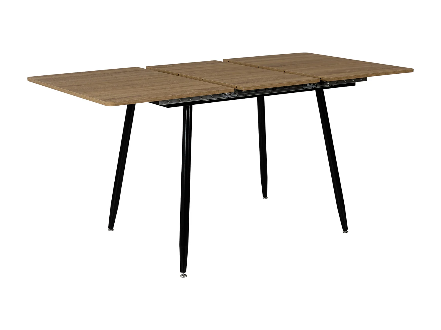 Table Extensible 110 150cm Marron, Noir