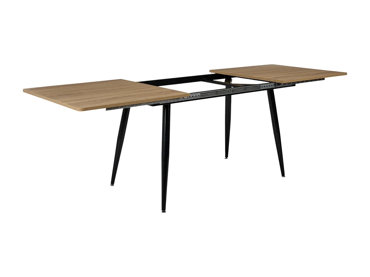 Table Extensible 150 200cm Marron, Noir