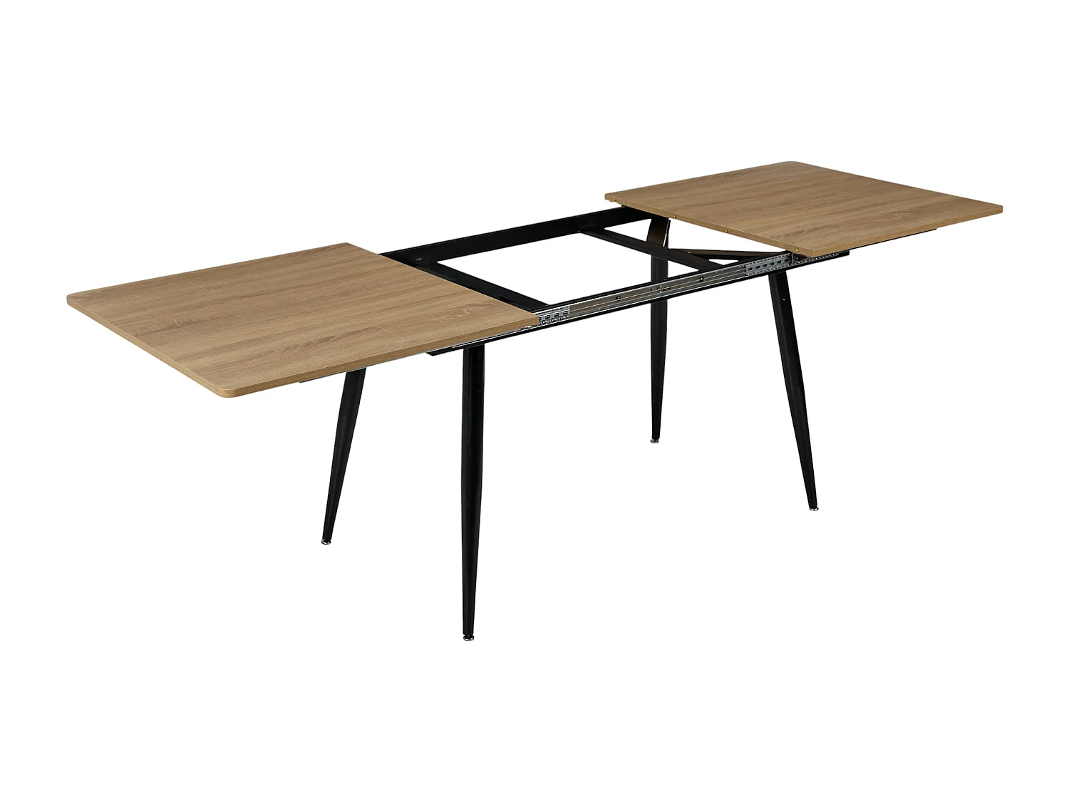 Table Extensible 150 200cm Marron, Noir