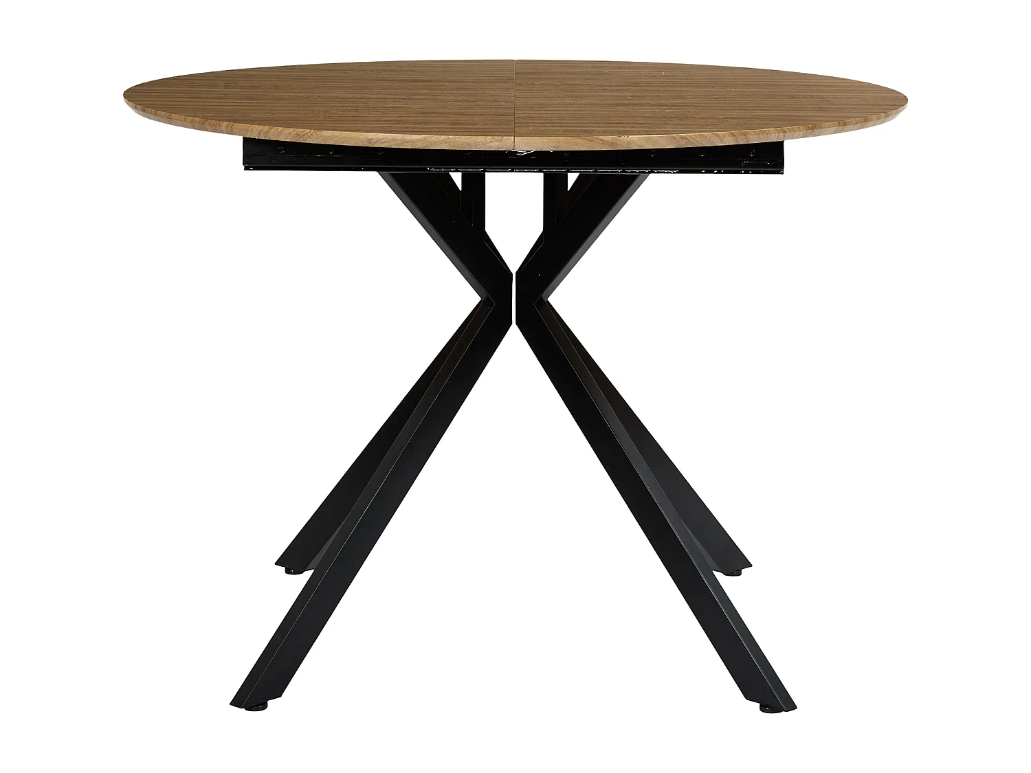Table Extensible 110 200cm Marron, Noir