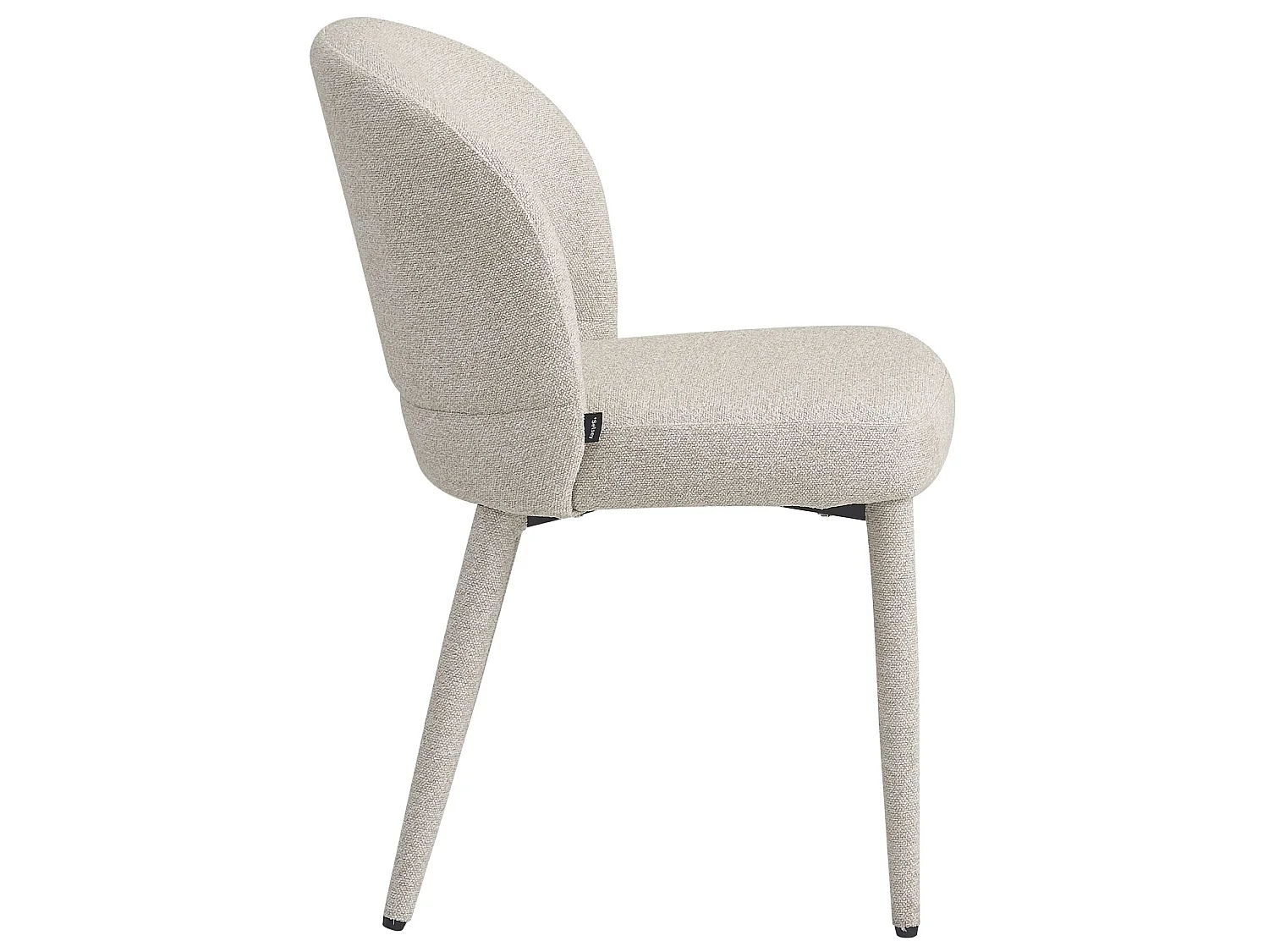 Chaise de salle à manger en tissu bouclé – Beige – COASES