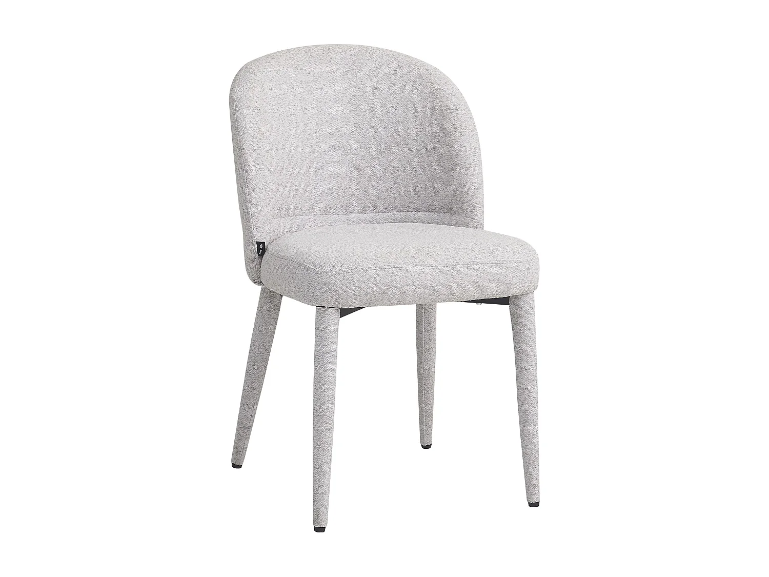 Esszimmerstuhl mit Bouclé-Bezug – Hellgrau – COASES