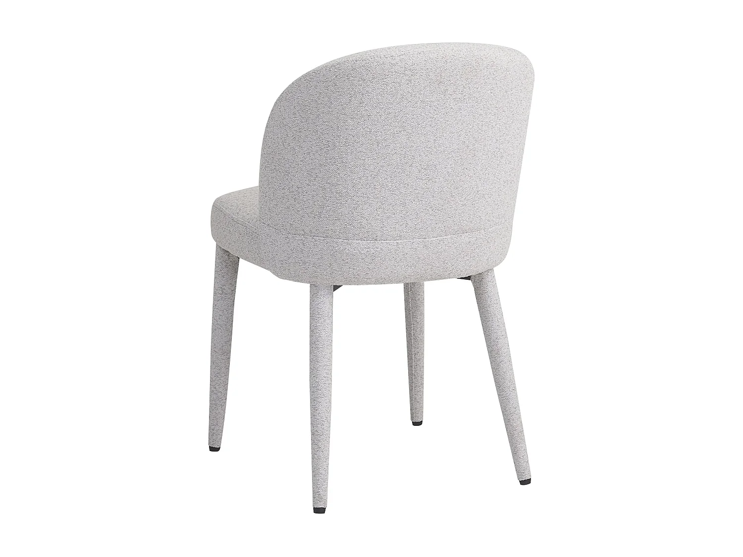 Esszimmerstuhl mit Bouclé-Bezug – Hellgrau – COASES
