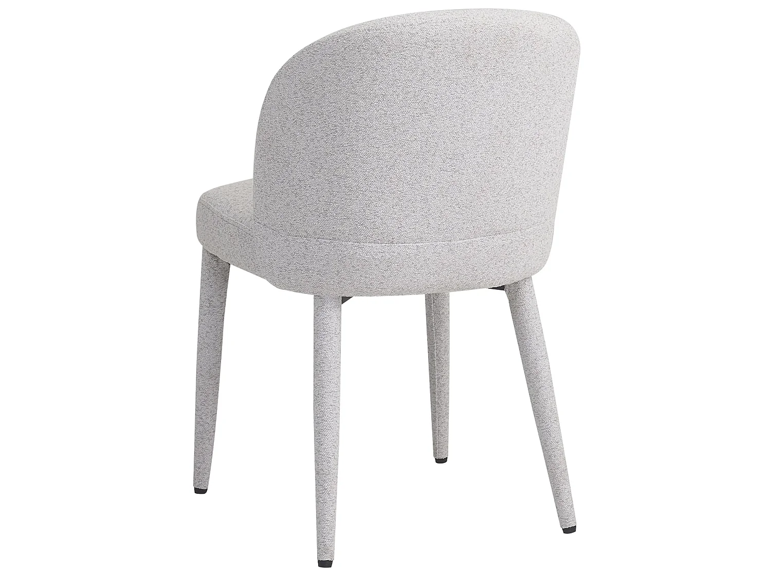 Chaise de salle à manger en tissu bouclé – Gris clair – COASES