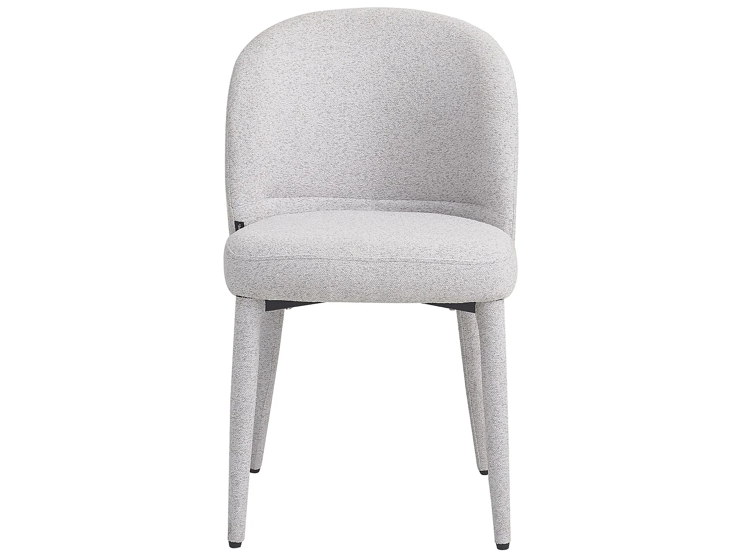 Chaise de salle à manger en tissu bouclé – Gris clair – COASES