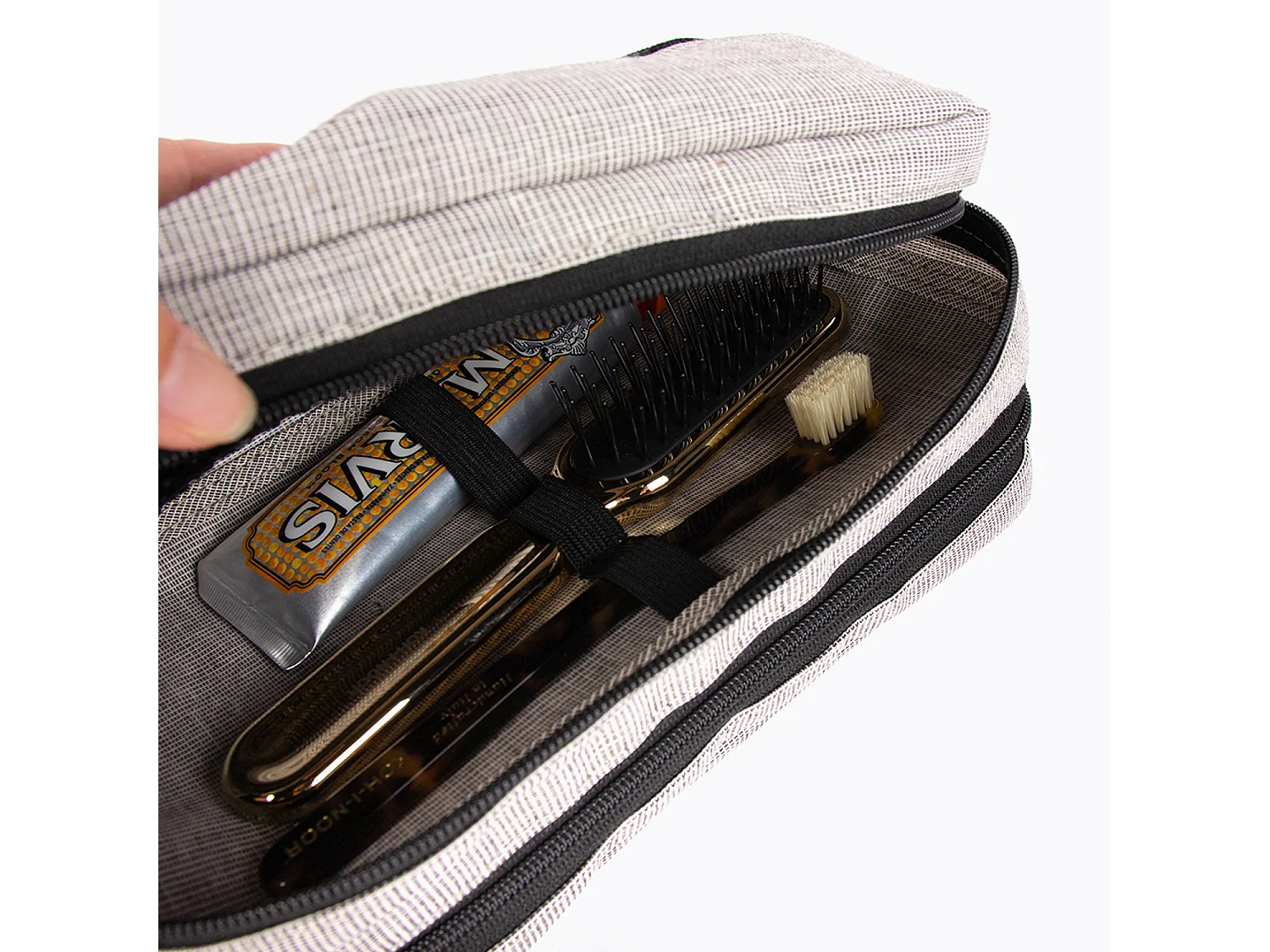 Trousse de toilette gris chiné - Vogue - BATHBAZAAR