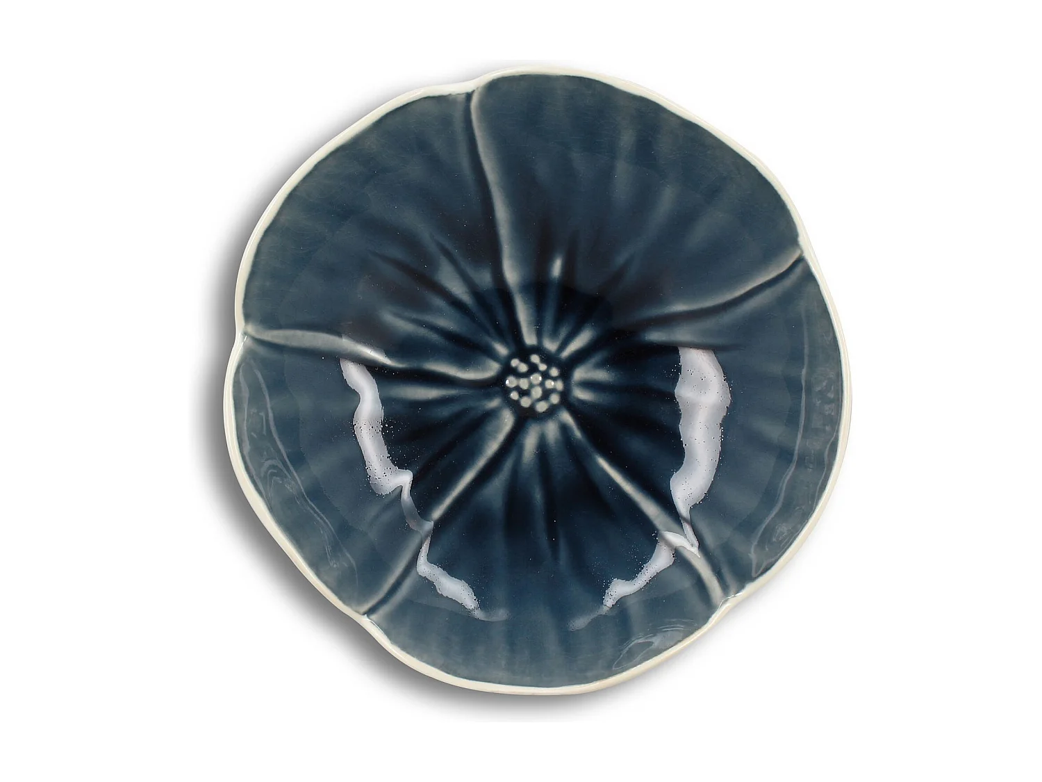 Ogo Living - Lot 6 Coupelles Nova D16cm 32cl En Grès Bleu Foncé