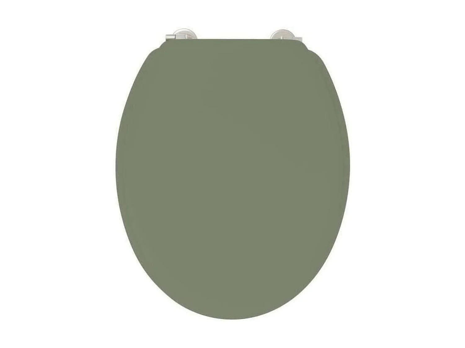 Abattant wc duplo poudre de bambou kaki charnières inox - GELCO