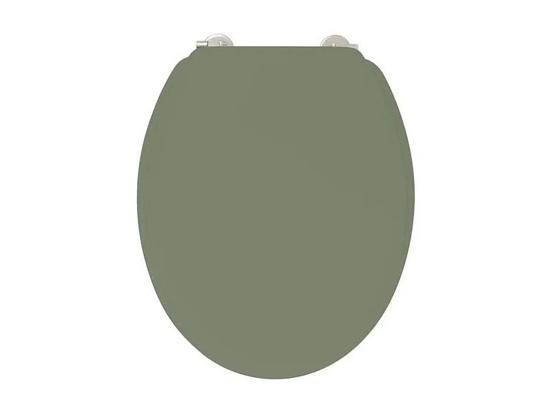 Abattant wc duplo poudre de bambou kaki charnières inox - GELCO