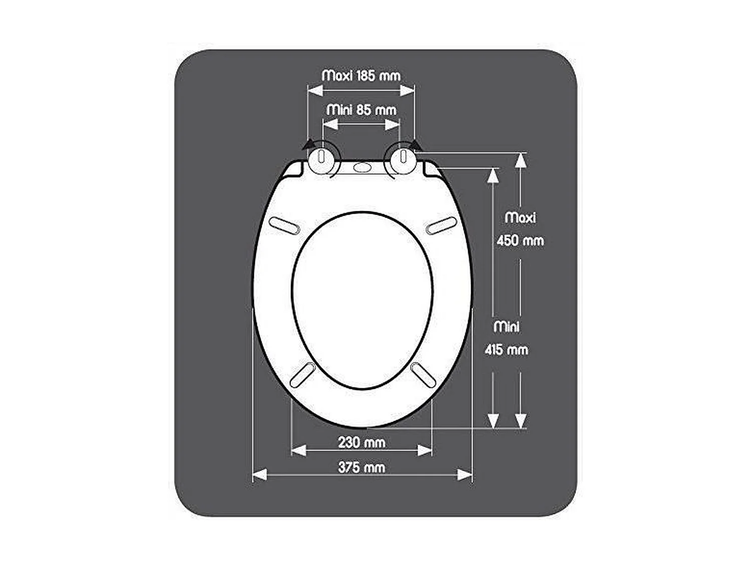 Abattant wc duro presto taupe - GELCO