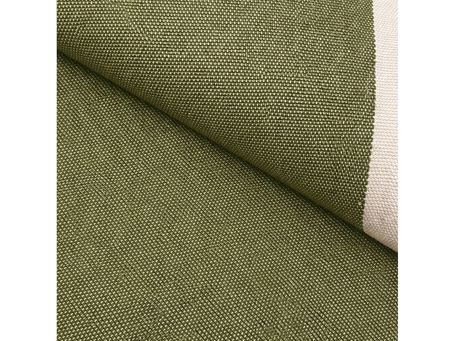 Now's Home - Salon De Jardin En Acier Et Tissu Vert Kaki Avec Table Basse Luigi