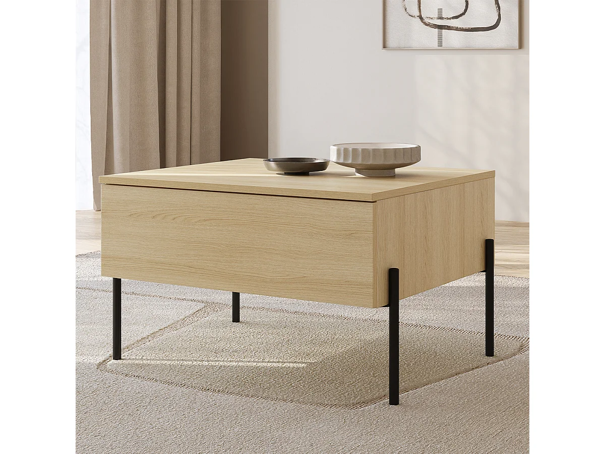 Mesa de centro 1 gaveta Lucilla madeira 42,7cm