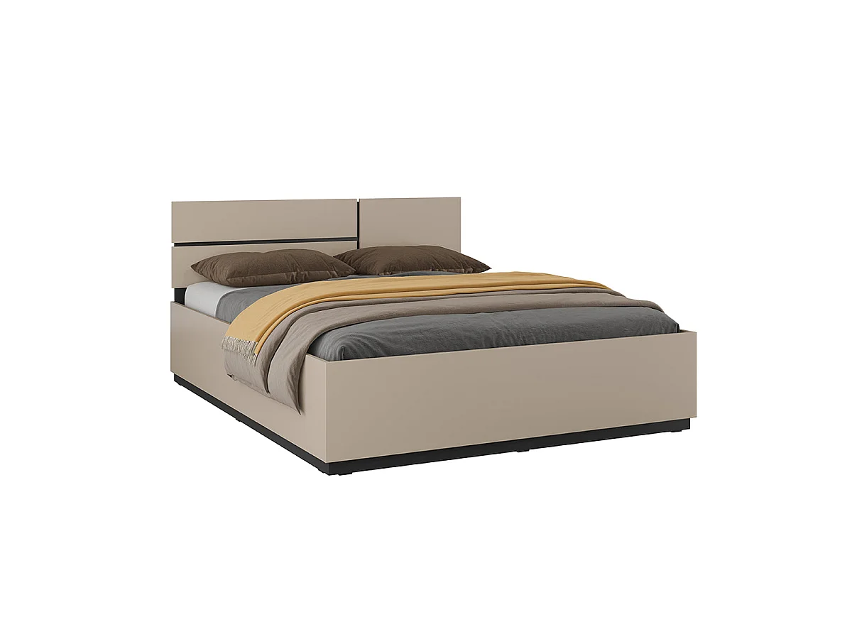 Bedstee 160x200 inclusief lattenbodem Lilia Taupe