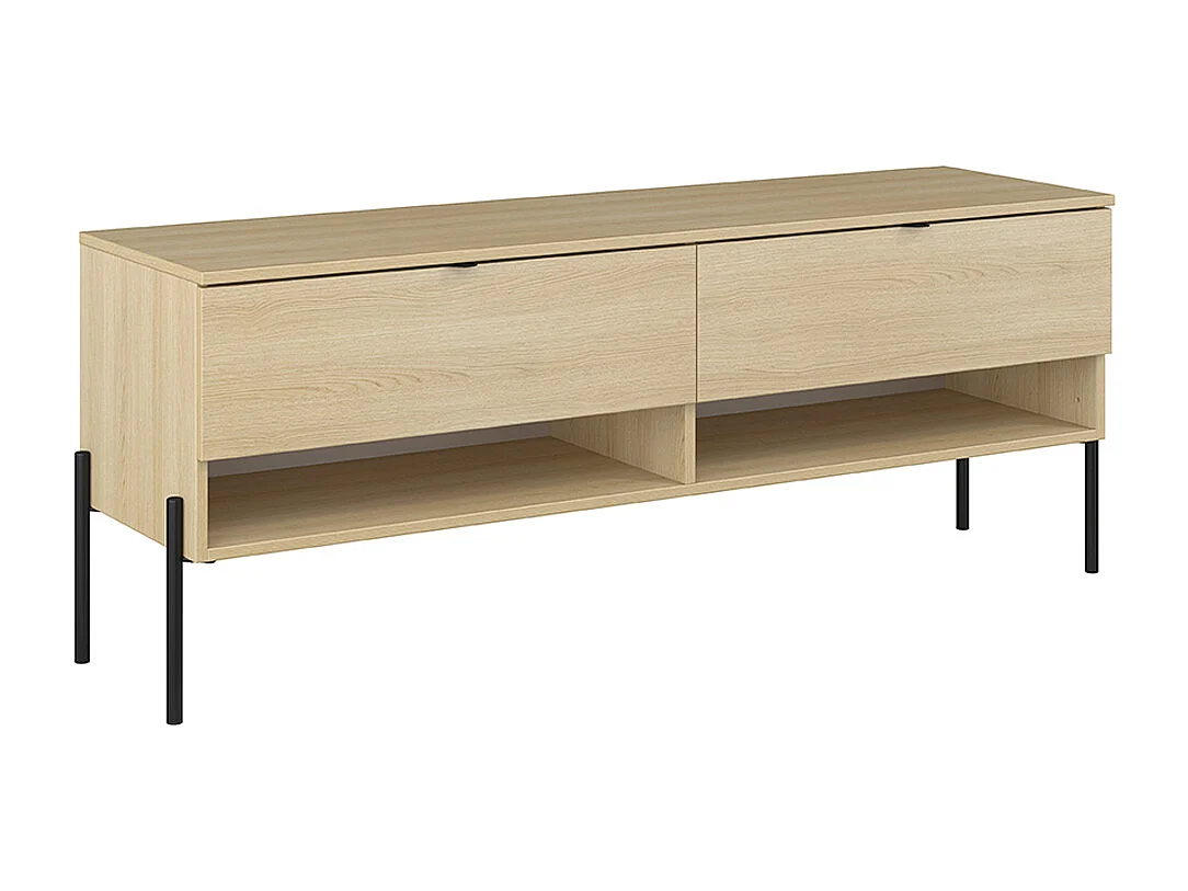 TV-bord med 2 skuffer 140 cm Lucilla Wood