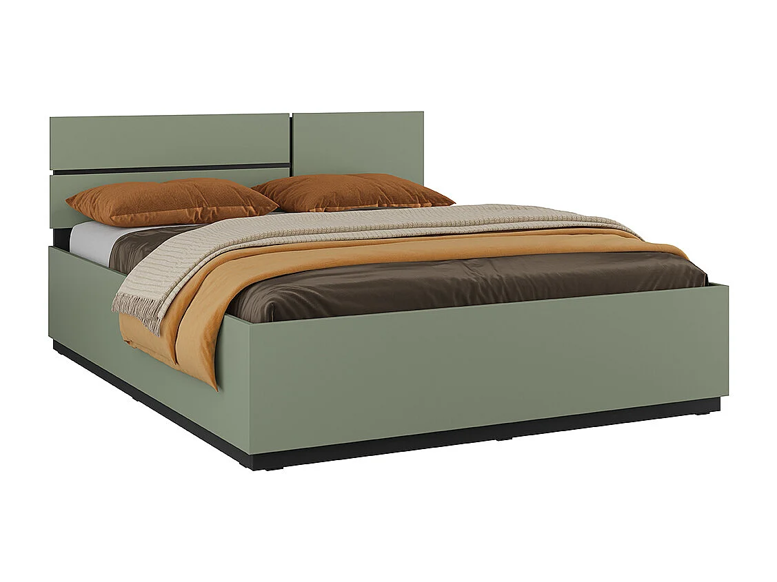 Brystseng 160x200 inklusive lamelbund Lilia Green