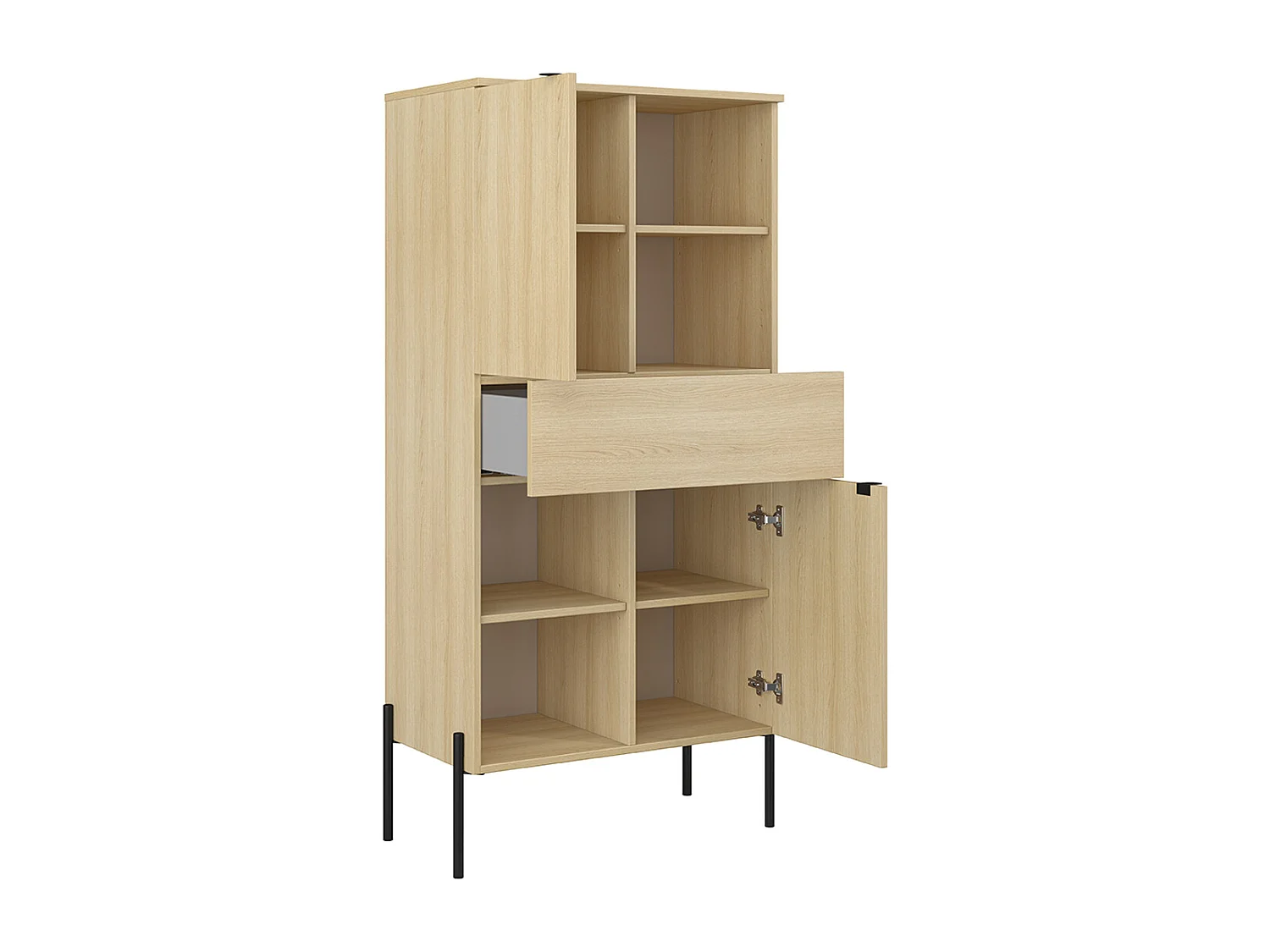 Lucilla Wood 2-door 1-drawer china cabinet