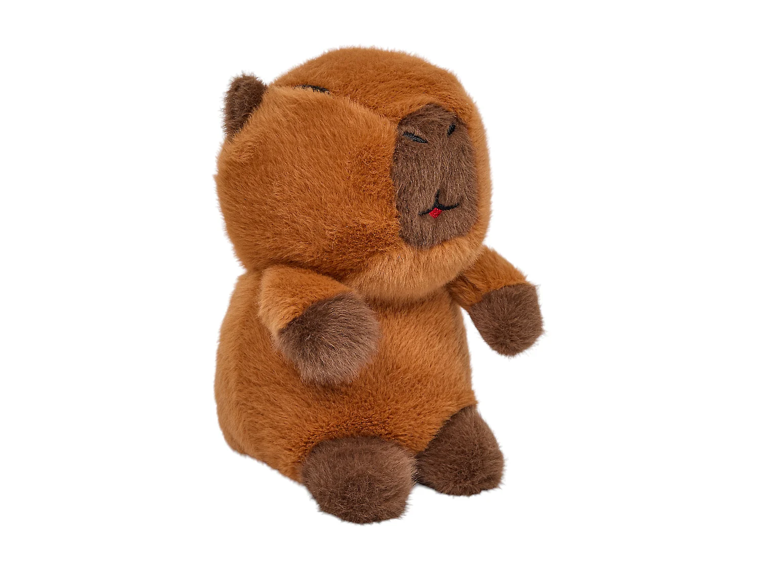 Peluche Parlant Animee Capybara Marron