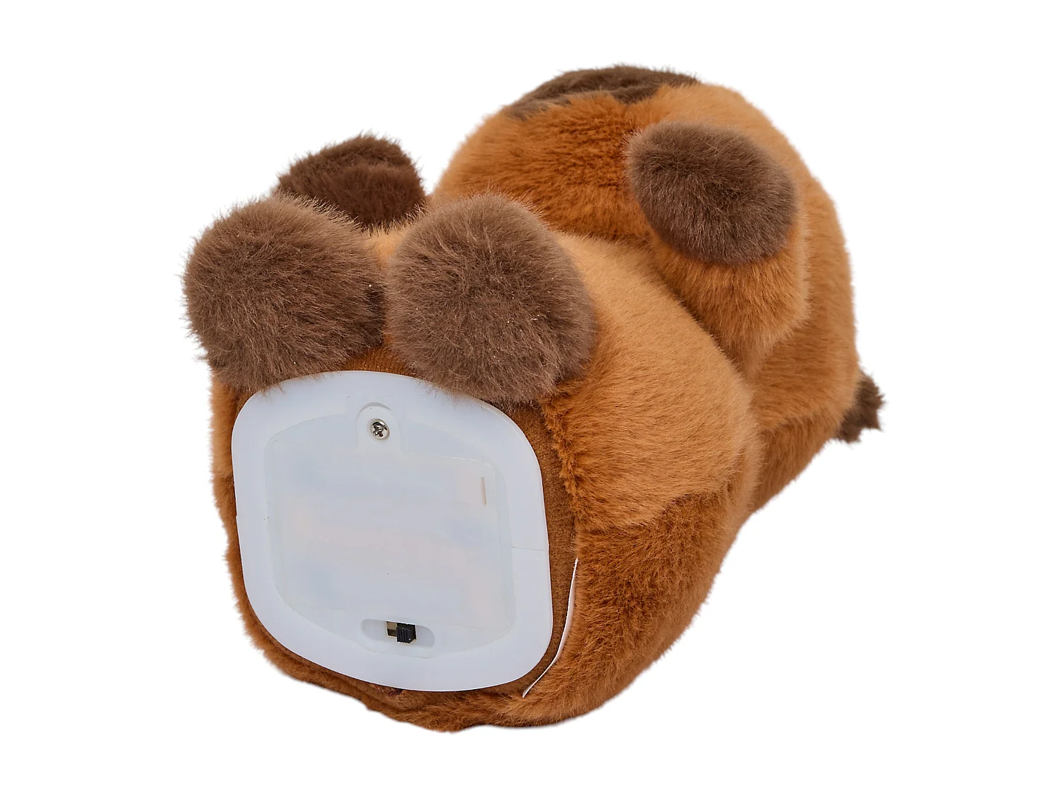 Peluche Parlant Animee Capybara Marron