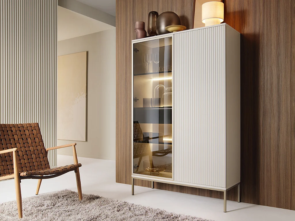 Vitrine AMBIHOME ANNA 01 - Caxemira, C104xA166xP39cm