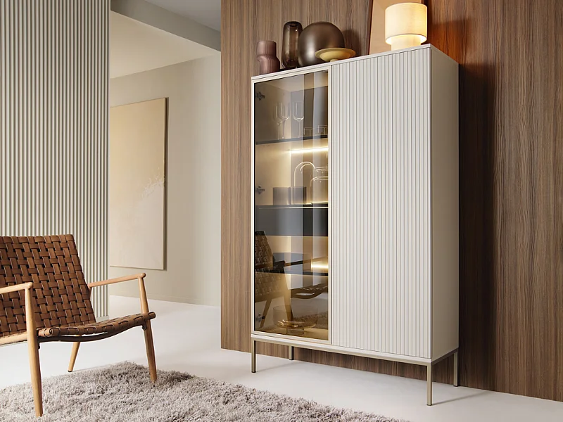 Vitrine AMBIHOME ANNA 01 - Caxemira, C104xA166xP39cm