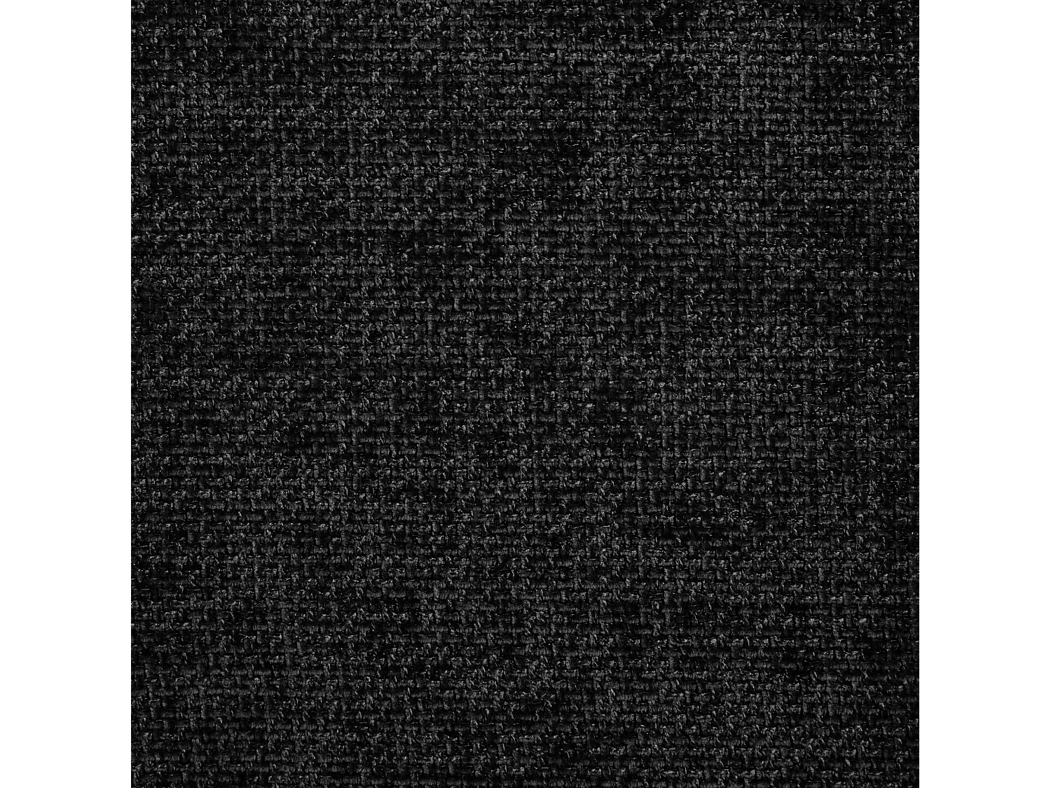 Lot de 2 chaises velours chenillé noir et pieds noyer JUNA