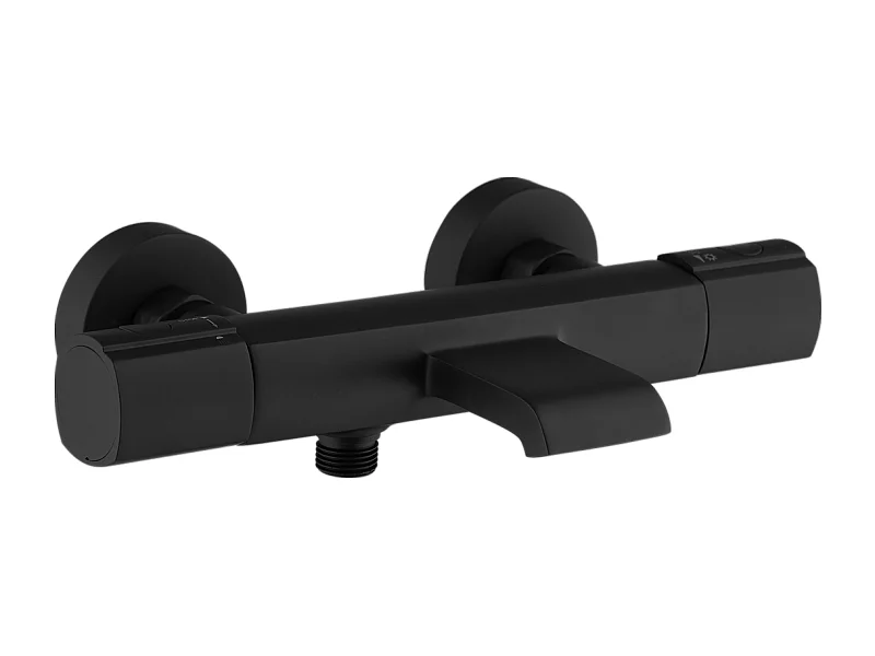 Carra termostatyczna bateria wannowo-prysznicowa czarna - Essebagno