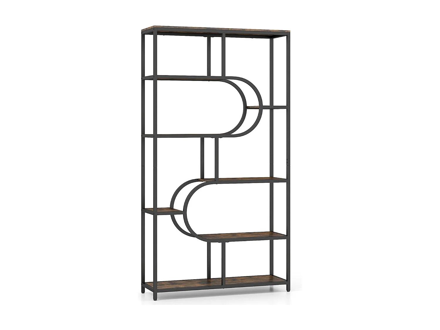 5-poziomowy regał z otwartymi półkami Regał na książki