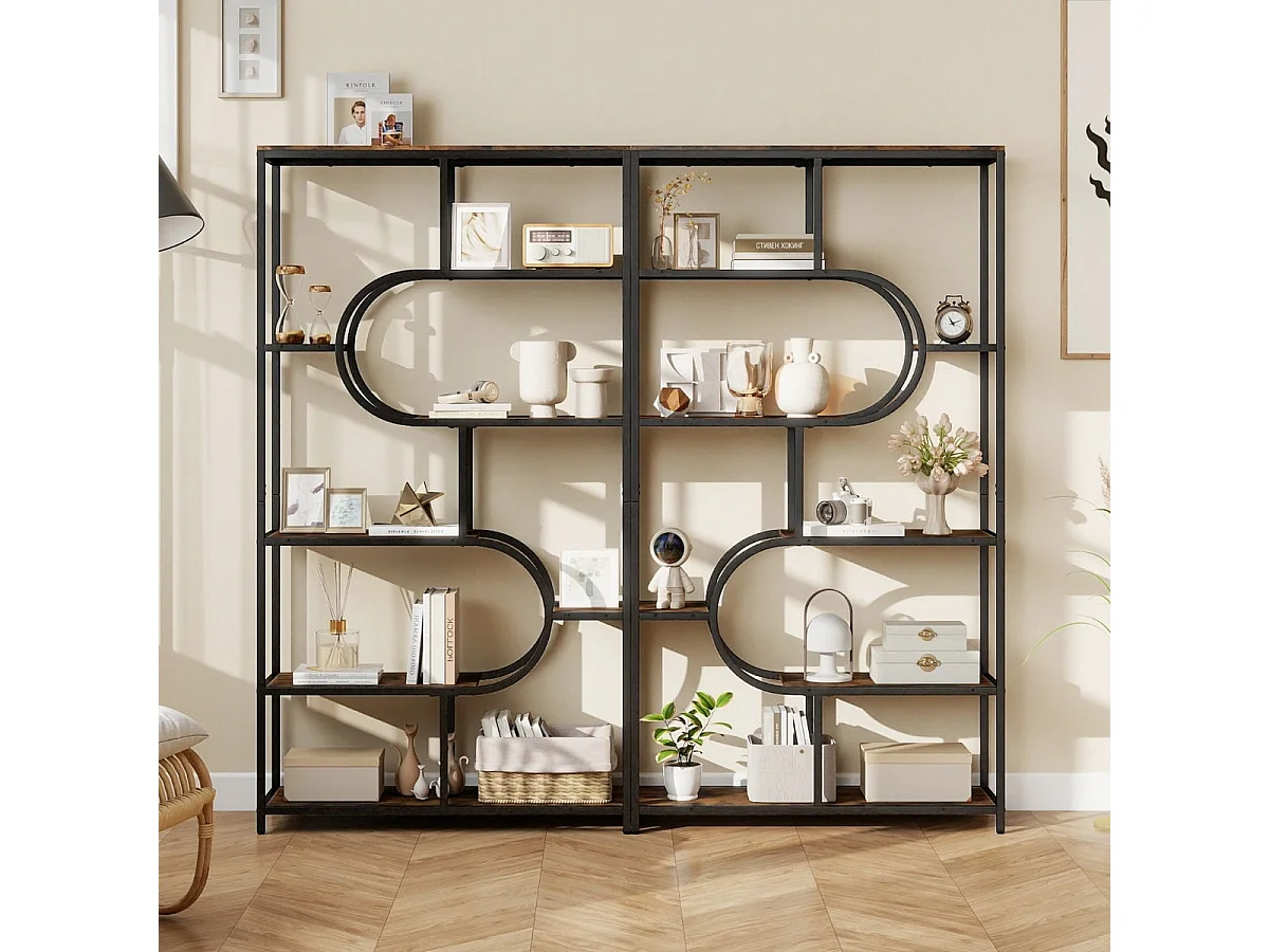 5-poziomowy regał z otwartymi półkami Regał na książki