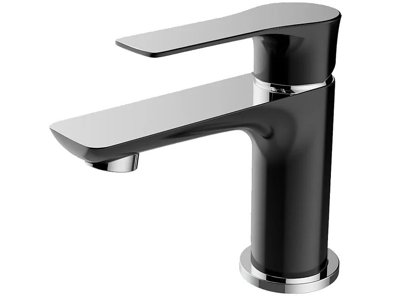 Lover czarna chromowana bateria umywalkowa - Essebagno