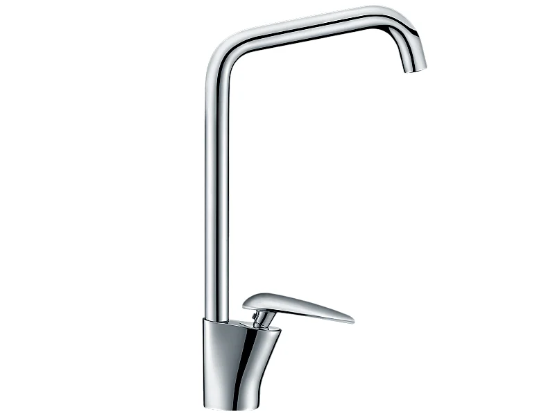 Galet mitigeur lavabo bec chrome poignée chrome - Essebagno