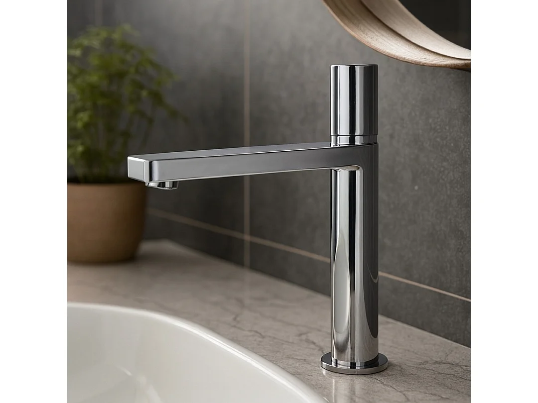 Exil mitigeur lavabo haut chromé - Essebagno