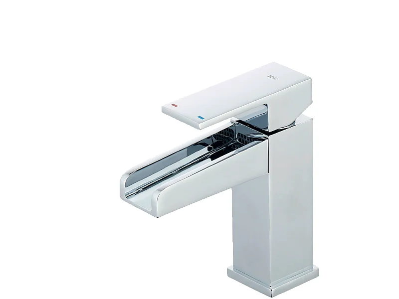 Luzz mitigeur lavabo cascade bas chromé - Essebagno