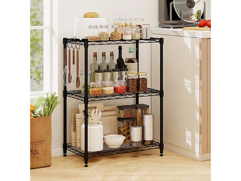 3-poziomowy metalowy regał Regał do pracowni