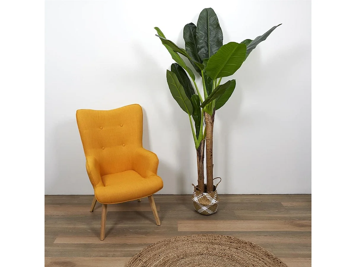 Bananier XXL artificiel en polyéthylène hauteur 160cm