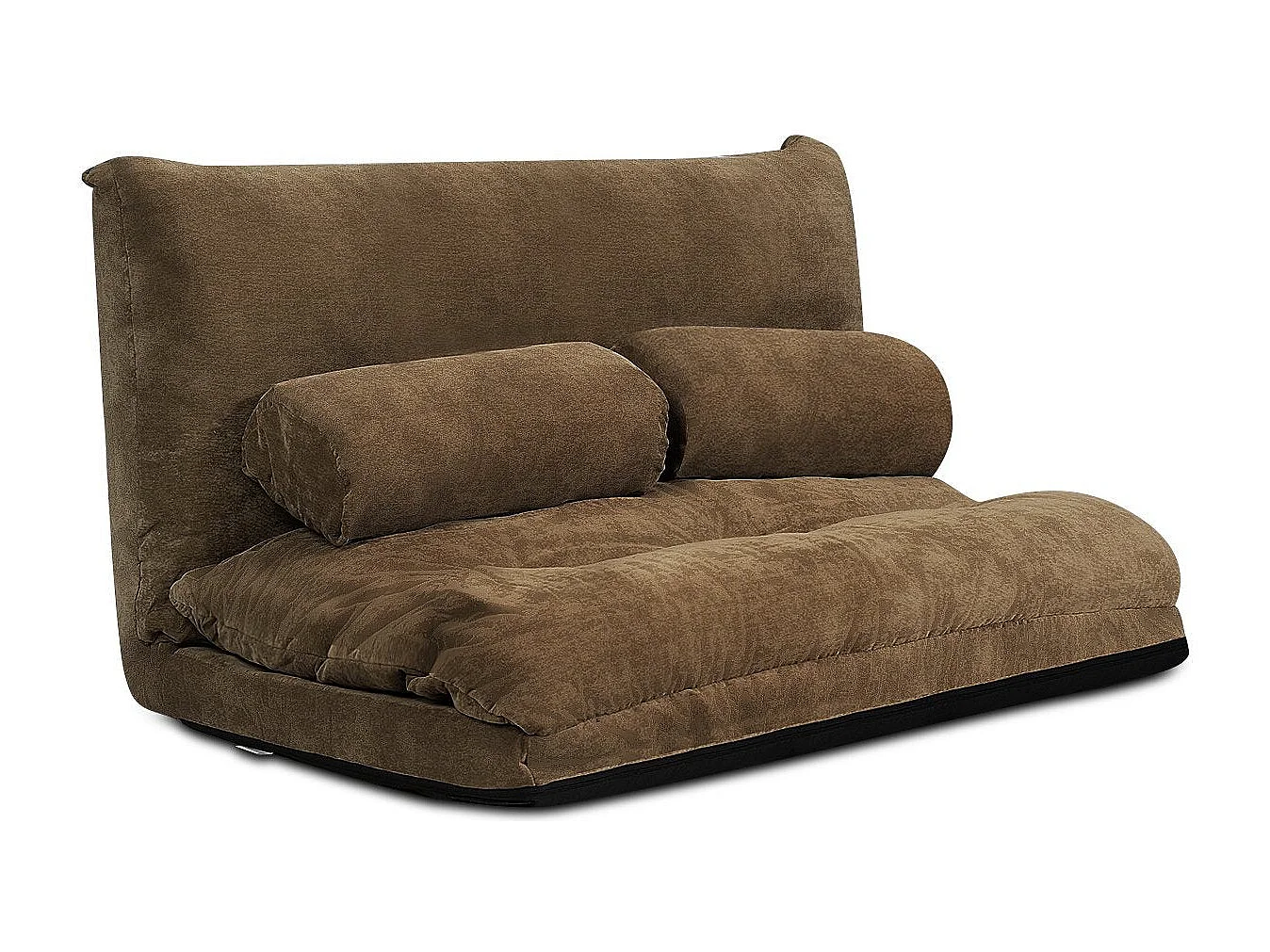 Fauteuil de sol réglable, 180 x 98 x 18 cm, marron café