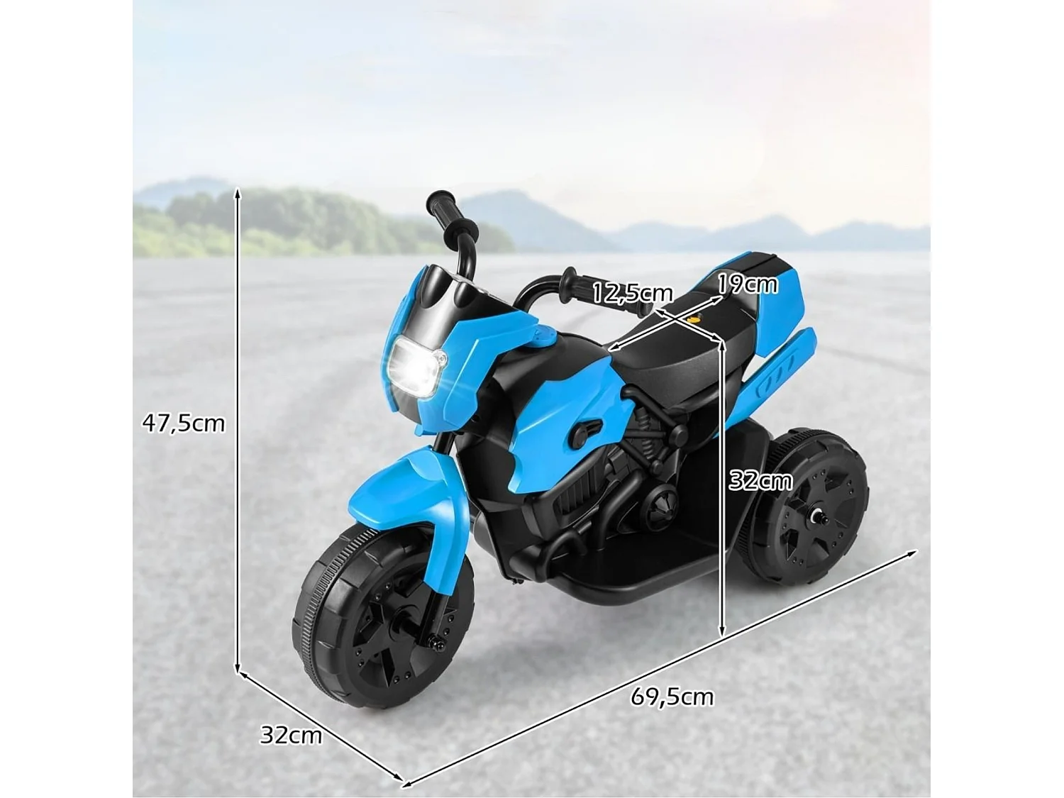 Dziecięcy 3-kołowy motocykl elektryczny Motor na akumulator