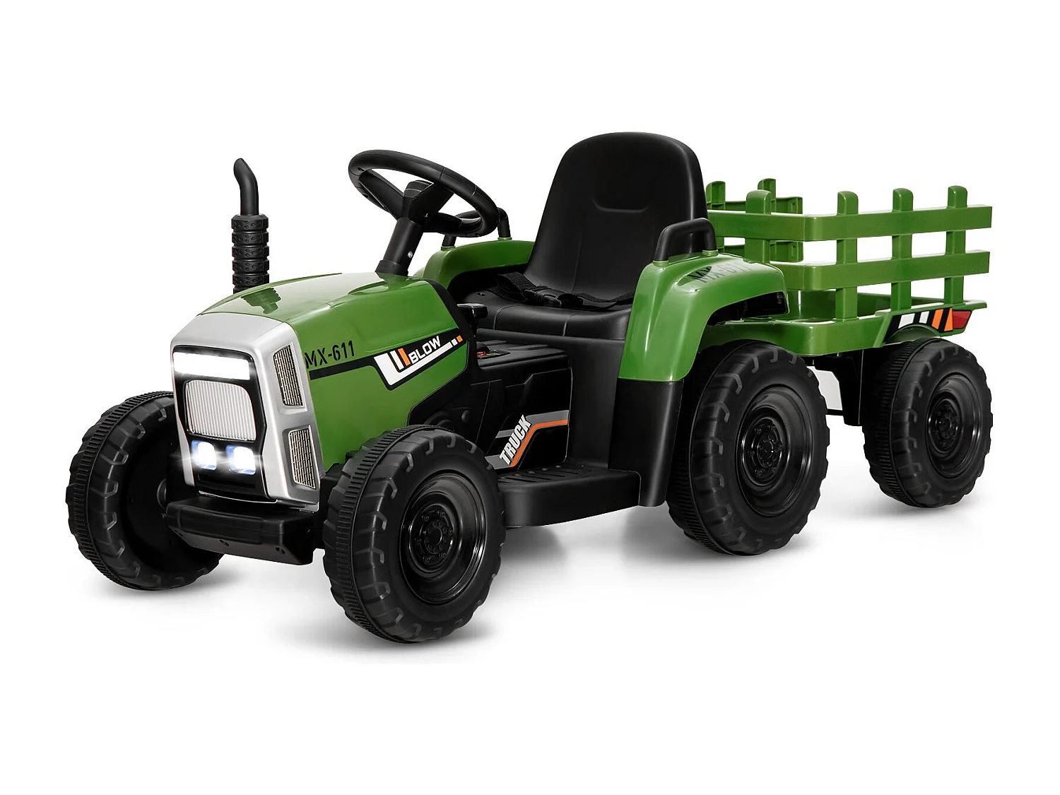 Traktor na akumulator z przyczepą Samochód na akumulator