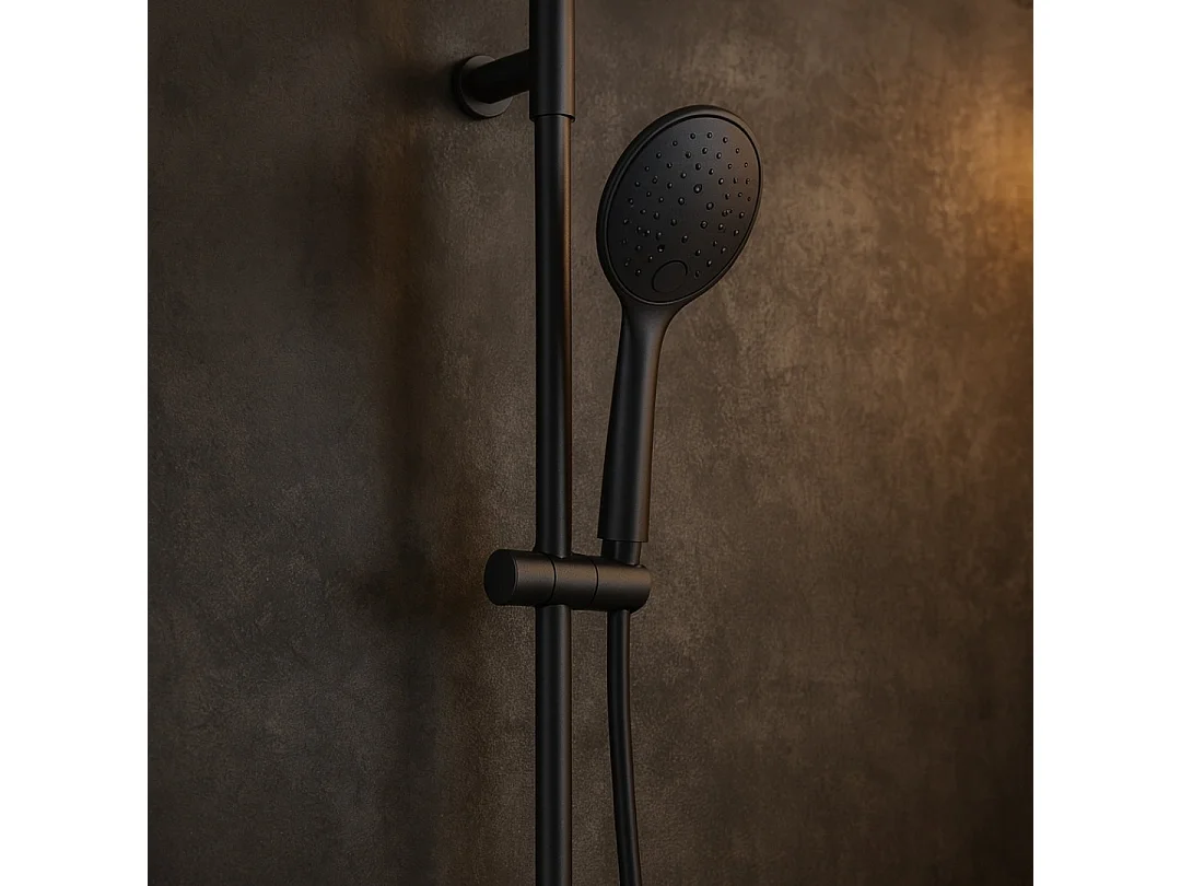 Luisa II Kombi-Duschhalter 3-teilig metallic-grau Essebagno